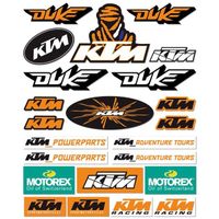Phktm002 - Autocollants réfléchissants Ktm pour moto, Logo prêt à courir, Kit Rc390 Adventure Duke 200 390 em