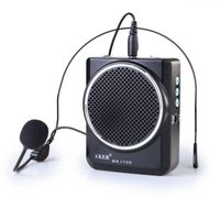AKER Amplificateur voix portable haut parleur avec micro casque 2000mAh pr les guides, les enseignants, conférenciers, animateurs