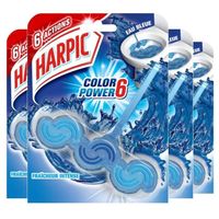 Harpic Bloc Cuvette Active Fresh Eau Bleue, Lot de 4