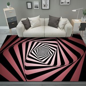 TAPIS tapis enfant tapis de chambre tapis couloir tapis cuisine Tapis d'illusion de Vortex 3D,moquette de sol pour - 60x90cm 24x35inch -O