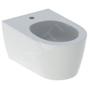 WC - TOILETTES Geberit ONE Bidet suspendu, 540x370 mm, trop-plein caché, trou pour robinetterie, KeraTect, blanc 500.690.01.1