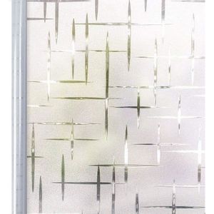 Film De Confidentialité Pour Fenêtre Uxcell - Non Adhésif, 2000x600 Mm, Motif Noir Et Blanc