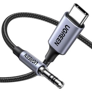 Câble Adaptateur USB-C Vers Jack 3.5mm - Pour IPhone, Samsung, Xiaomi, Huawei - Audio Uniquement (noir) - 9