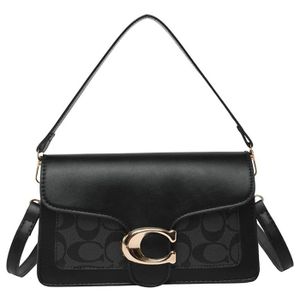 Petit sac noir en cuir à bandoulière Camille - fermeture aimant