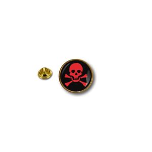 Pin's '2 Guns For Hell' En Acier Avec Tête De Mort - Marque Clj Charles Le Jeune, Neuf Avec étiquette
