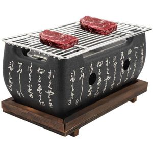 BARBECUE Barbecue Jacksking Grils au Charbon de Bois - Cuisine Japonaise - Four rectangulaire - Charbon