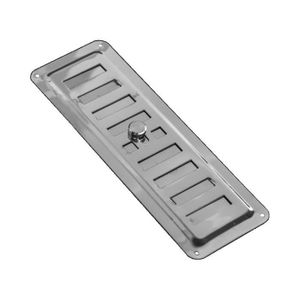 Grille Aération Ovale inox 127 x 116 mm