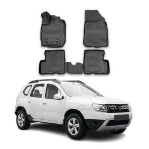 Lot 13 Tapis Antidérapants Caoutchouc Pour Dacia Sandero Stepway 3 / Duster 2021-2025 – Bord Blanc