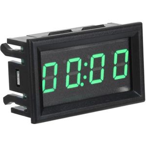 Horloge Automatique num/érique de Voiture Batterie Solaire autocollante 24 Heures avec thermom/ètre Accessoires de Voiture /électroniques