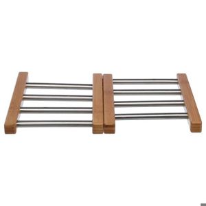 Porte plat Dessous plat Dépliant Extensible Système accordéon