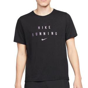 T-shirt de Running Homme Nike Dry Top - Jaune Fluo - Manches Courtes -  Composition Polyester et Élasthanne - Cdiscount Sport