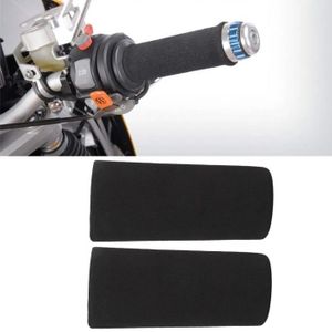 Moto Anti Vibration Poignée Barre Mousse Confort Slip Sur Poignée Noir