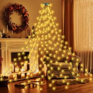GUIRLANDE D'EXTÉRIEUR Guirlande Lumineuse Sapin De Noël - TRAHOO - 400 LED - Blanc chaud - LED - Extérieur