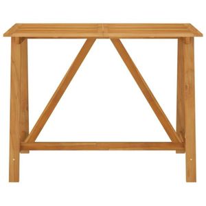TABLE DE JARDIN  Table de bar de jardin - VIDAXL - Bois d'acacia massif - Marron - 140x70x104 cm