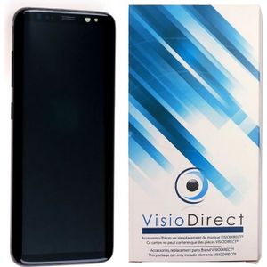 ECRAN DE TÉLÉPHONE Ecran complet pour Samsung Galaxy S8 G950F téléphone portable noir vitre tactile + écran LCD sur chassis - Visiodirect