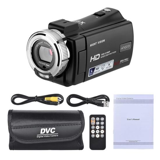 Caméra Vidéo Portable 4K Avec Stabilisateur Et écran LCD