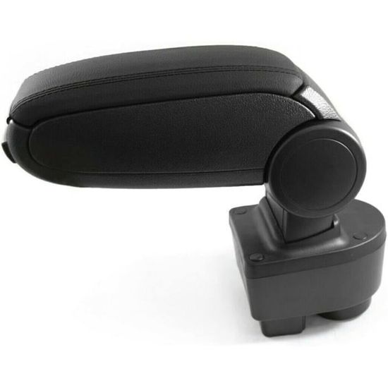 Accoudoir Central En Cuir Noir Pour Seat Leon 1P1 (2005-2012) – Console De Rangement Et Repose-Bras Confortable