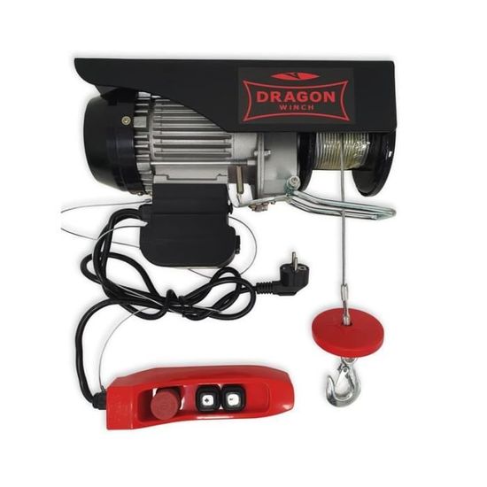 Palan électrique 1350W 220V – Capacité 400/800 Kg, Vitesse 10 M/min, Pour Levage Lourd