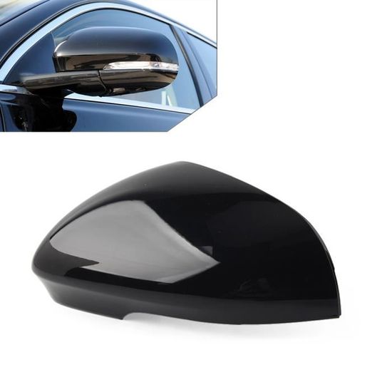 Boîtier De Rétroviseur pour Voiture A1 2010-2014 Accessoires Rétroviseur Couvercle Boîtier Couvercle Coque Remplacement Rétroviseur Coquilles(R Black
