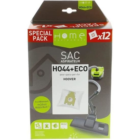 Sacs Microfibres HEPH95+ECO X12 - Compatibles AEG, Alaska, Ariete, Bestron, Bissell, Etc.