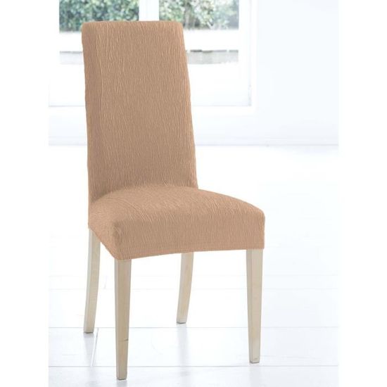 Housse intégrale pour chaise  Beige  Cdiscount Maison