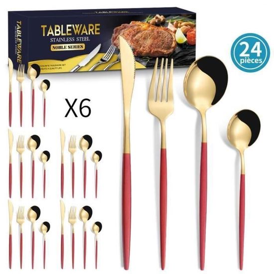 Eclat - Coffret 24 couverts pour 6 personnes - 2214RDPA10C40