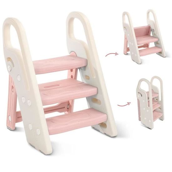 Marchepied Pliable 20cm - Capacité 40kg - Antidérapant - Pour Salle De Bain, Cuisine, Chambre