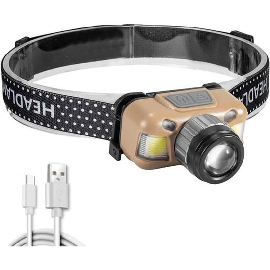 Lampe Frontale Multifonction LED - Légère Et Puissante - Pour Randonnée, Bricolage, Camping