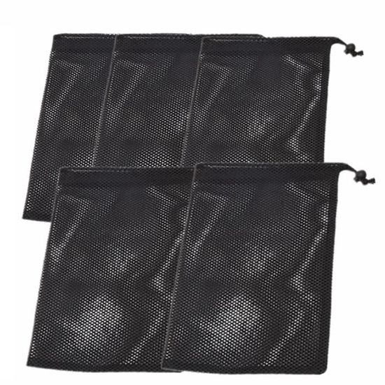 100 Sacs Filet Avec Cordon Rouge 35x50 Cm | Pour Fruits, Légumes, Bois De Chauffage | Respirant Et Réutilisable | Charge Max 5 Kg