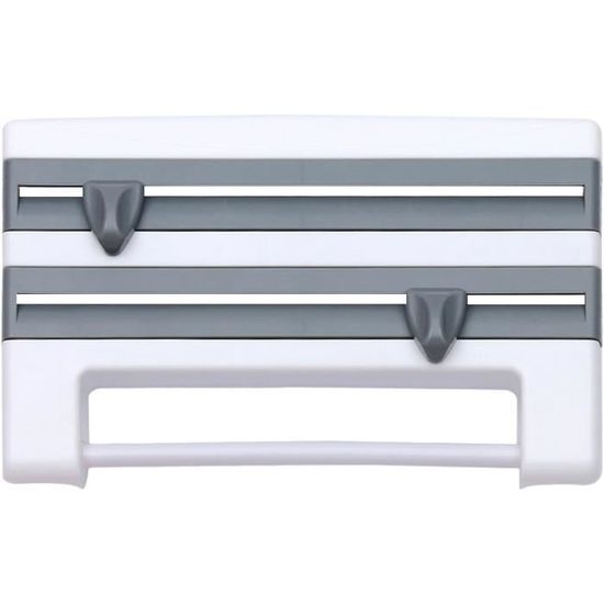 Porte-Film de Cuisine Distributeur Papier Aluminium et Film Porte