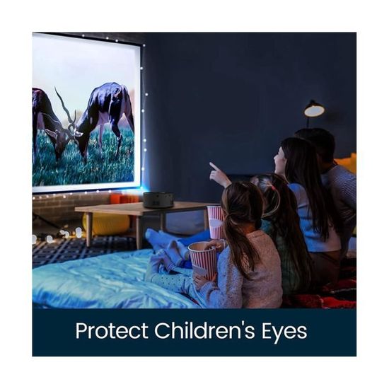 Babominimer YT200 Mini Projecteur Portable - Cinéma Maison Avec Même Écran Téléphone, Pour Enfants Et Famille