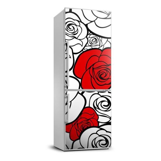 Vinyle Décoratif Pour Réfrigérateur 185x60cm - Design élégant Résistant - Pose Facile Sur Surfaces Lisses - Amovible Et Personnalisable
