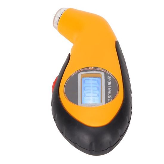 Gonfleur Pneu Avec Manomètre 0-10 Bar - 360° Rotatif - Pour Voiture, Moto, Vélo