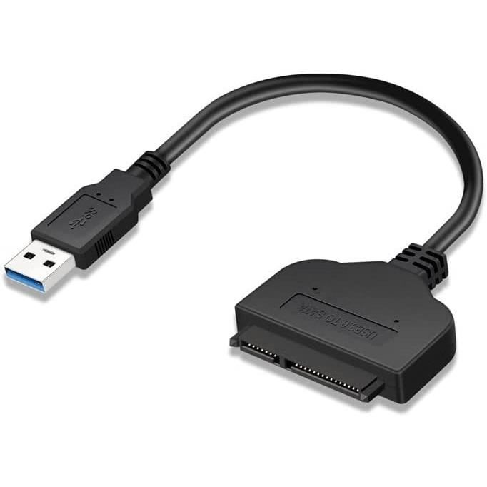 Câble adaptateur USB 3.0 SATA III pour disque dur SATA vers USB 3.0