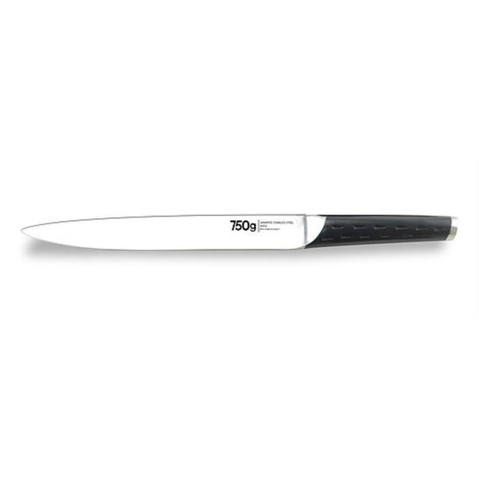 750 G Couteau à découper Zen - 20 cm - Pleine soie - Lame japonaise