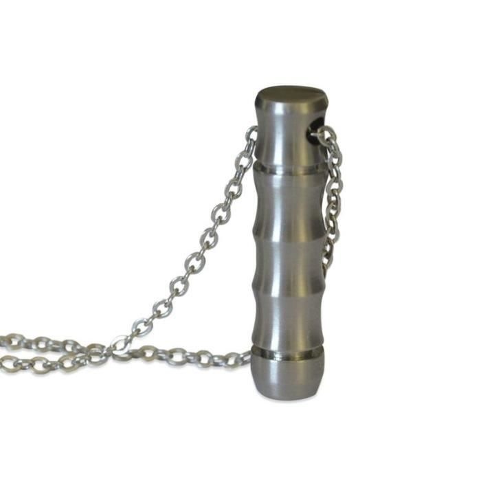 aePendentif Capsule Messages Secret En Bambou Collier_Rose