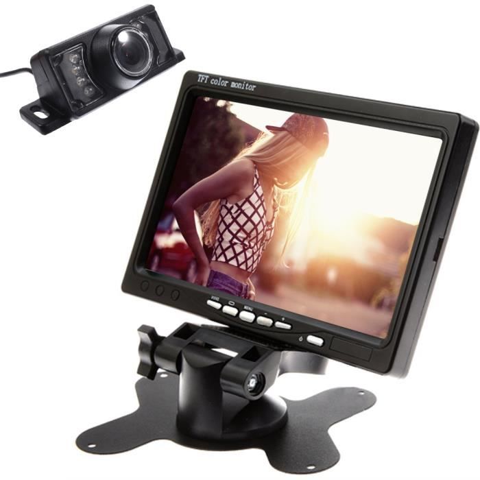 7 pouces TFT LCD couleur Parking voiture Moniteurs Rearview de voiture écran pour voiture inverse Rearview Parking System +