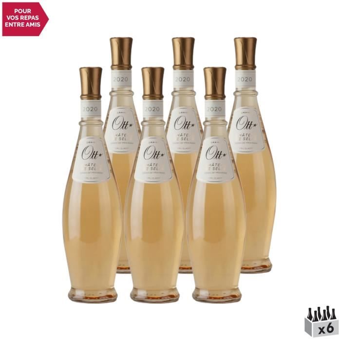 Côtes de Provence Château de Selle Coeur de grain Rosé 2020 - Lot de 6x75cl - Domaines OTT - Vin AOC Rosé de Provence