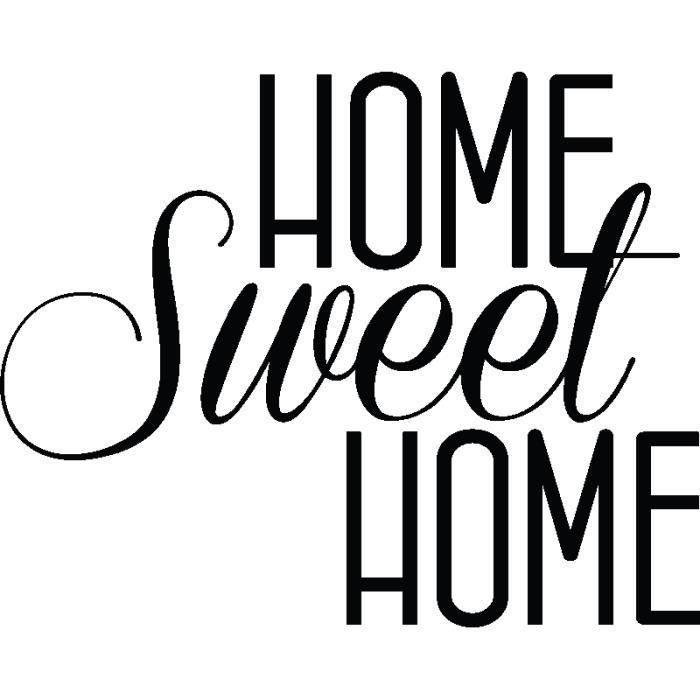Pick and Stick Sticker Mural Home sweet Home - …