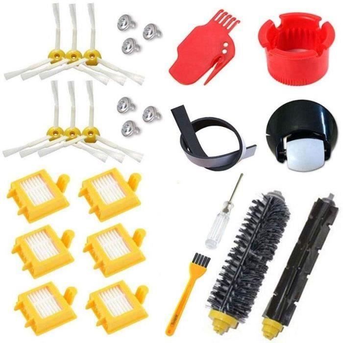 Kit de filtres Hepa pour roue roulante pour iRobot Roomba série 700 760 770 780 790, brosse à poils, brosses de batteur flexibles