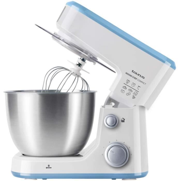 Taurus 913526000 Mixing Chef Compact Robot patissier, Plastique, Blanc