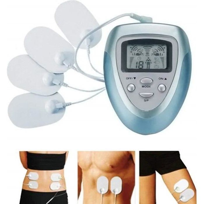 Appareil Electro-musculation Cuisses Abdos Amincissant Massage - Vibrante - Musculation - 4 Electrodes - 1 Connecteur - 1 Man S03E6