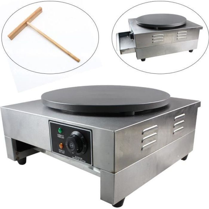 Crêpière Professionnelle Machine à Crêpes 3000W 40 cm