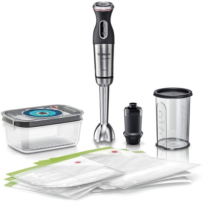 Bosch Electroménager MS8CM61V1 MaxoMixx mixeur plongeant, Stainless Steel, Acier Inoxydable