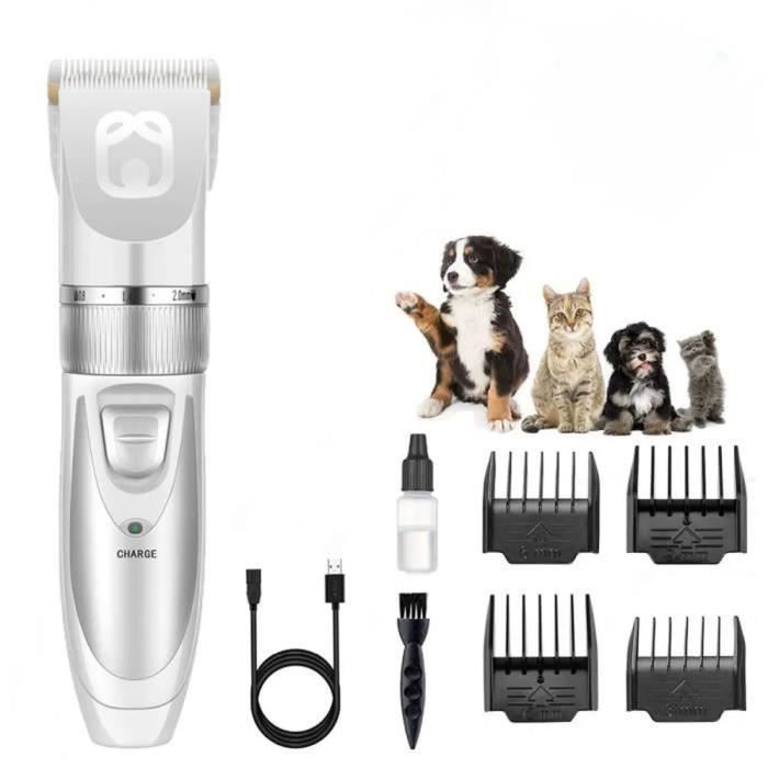 Tondeuse Chien Chat Tondeuse Animaux Electrique Professionnelle sans Fil Rechargeable USB