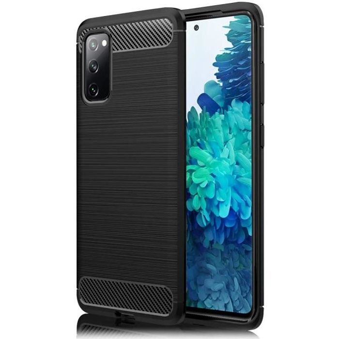 Coque pour Samsung Galaxy S20 FE , Coque Silicone Anti-Choc Anti-Rayure Gel Case - Noir