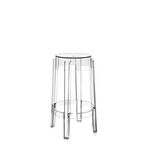Kartell 4898B4 Tabouret Charles Ghost 46 cm Transparent - 4898/B4