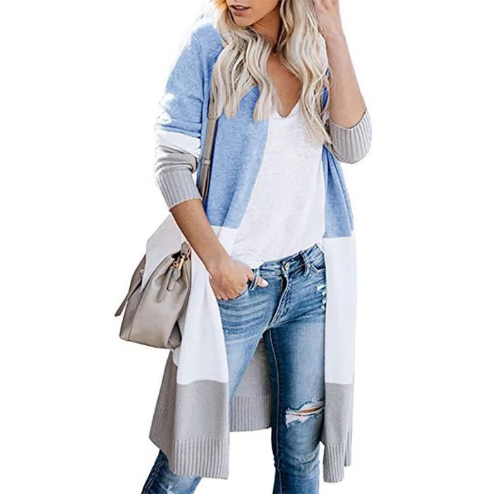 Printemps Design Tricot Pull Femme Tricoté Cardigan Femme Chandail