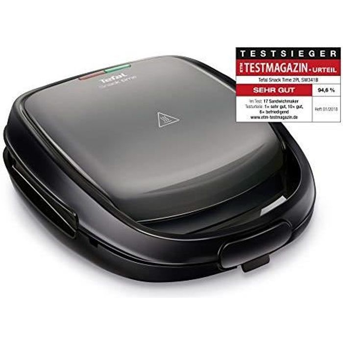 Tefal sw341b Snack Time avec appareil multifonctionnel pour gaufres et des sandwichs comprenant 2 ensembles de plaques, SW341