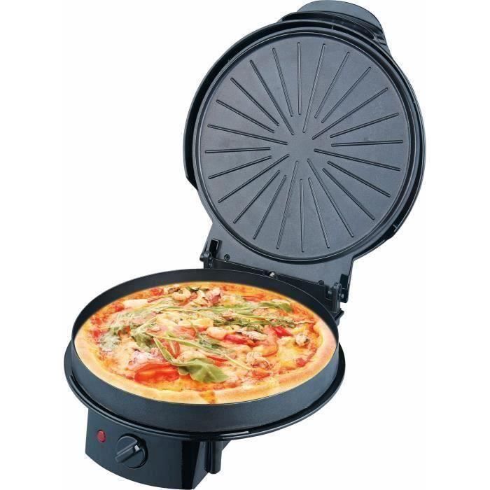 TRIOMPH ETF1599 Multicuiseur pizza tarte crêpe - Noir